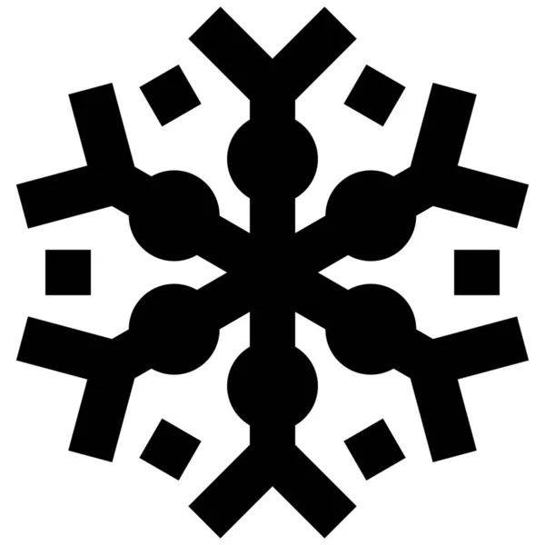 Congelar Frío Icono Nieve Estilo Esquema — Vector de stock