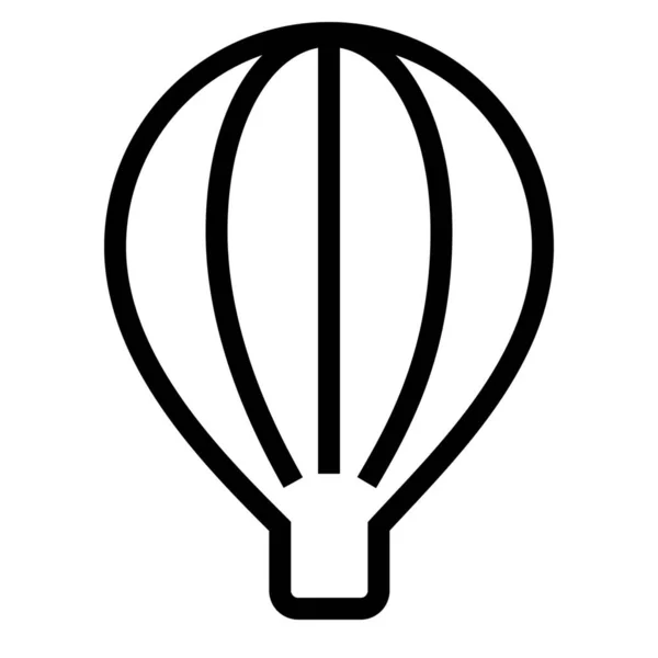 Luftballon Luftballon Ikone Outline Stil — Stockvektor