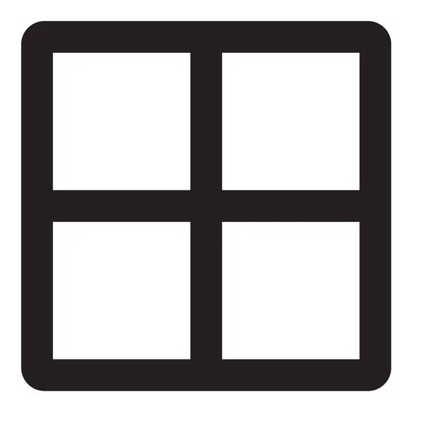 Layout Grid Icono Sólido Estilo Sólido — Archivo Imágenes Vectoriales