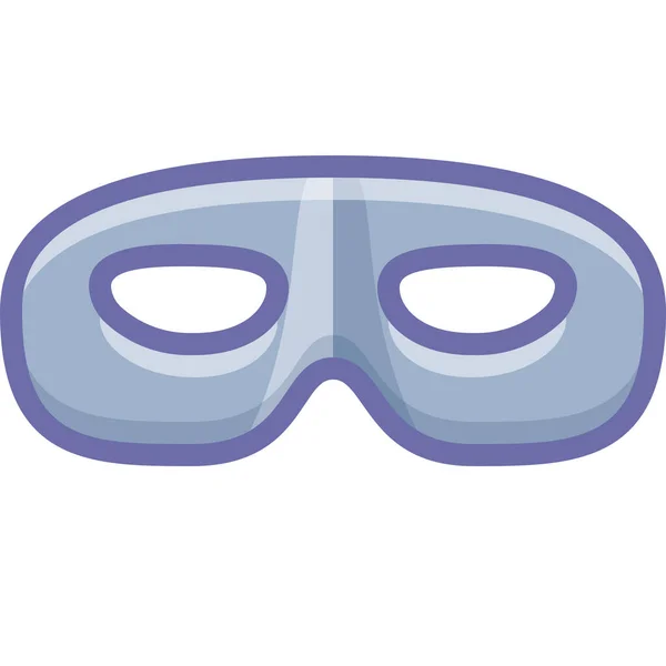 Ícone Privacidade Máscara Incógnita Estilo Esboço Preenchido — Vetor de Stock