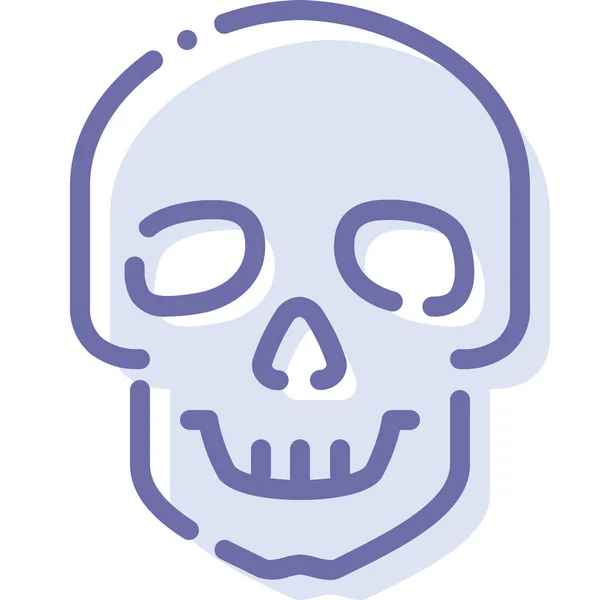 Peligro Muerte Cráneo Icono — Archivo Imágenes Vectoriales
