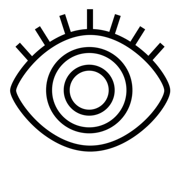 Eye Show Outline Icon Outline Style — 스톡 벡터