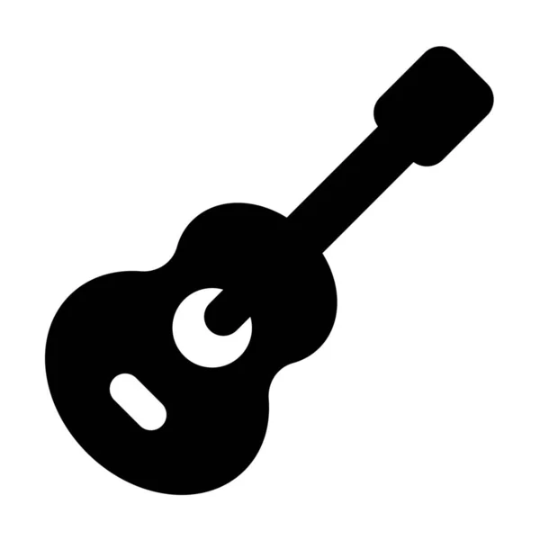 Akustik Gitar Enstrümanı Simgesi — Stok Vektör