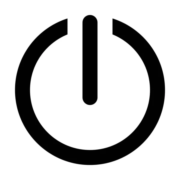 Power Standby Solid Icon Solid Style — Stockový vektor