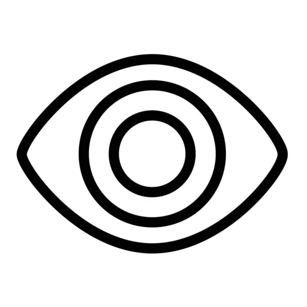 Вид Очей Начерки Піктограми Стилі Контурів — стоковий вектор
