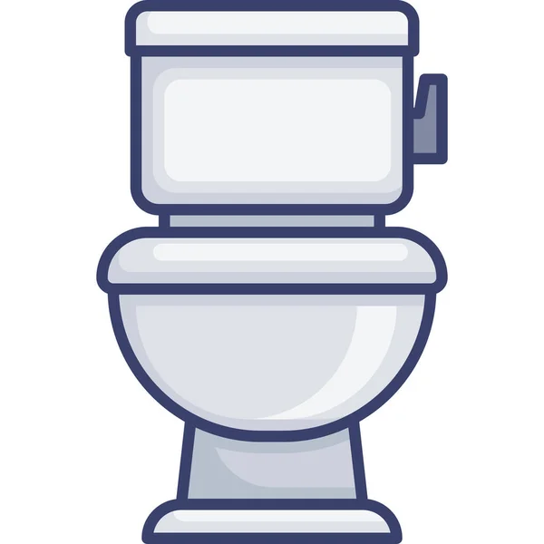 Bad Toilette Toilette Symbol — Stockvektor
