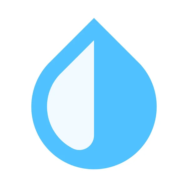 Drop Water Flat Icon Flat Style — Stock Vector