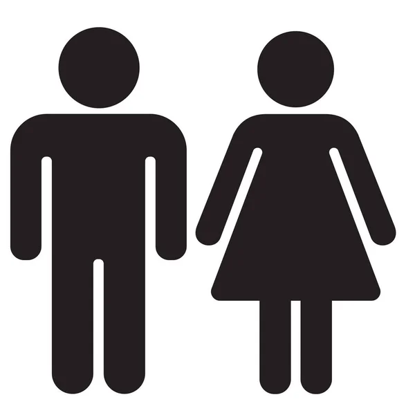 Couple Famille Icône Solide Dans Style Solide — Image vectorielle