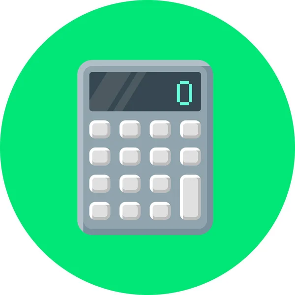 Calculate Calculating Calculation Icon Flat Style — Stock Vector