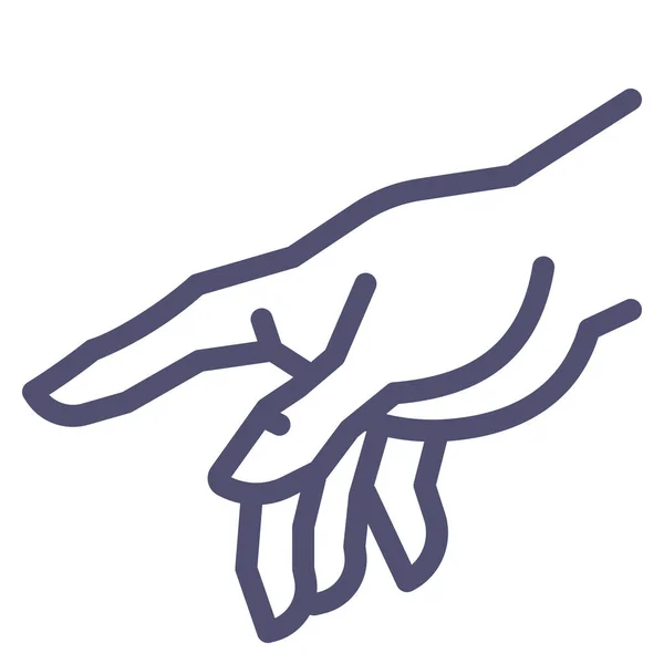 指神の手のアイコン コミュニティカテゴリ — ストックベクタ