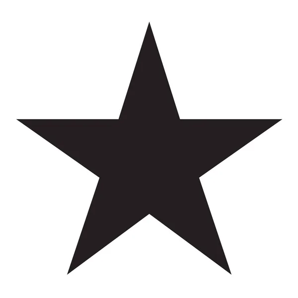 Forma Estrella Icono Sólido Estilo Sólido — Vector de stock