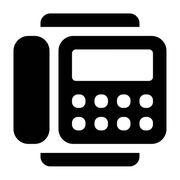 Icono Del Teléfono Fax Cisco Estilo Sólido — Archivo Imágenes Vectoriales