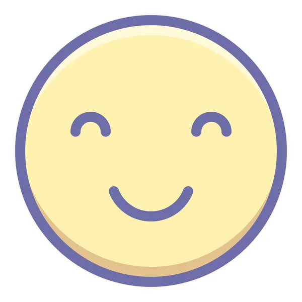 Emoji Ícone Sorriso Feliz Categoria Avatares — Vetor de Stock