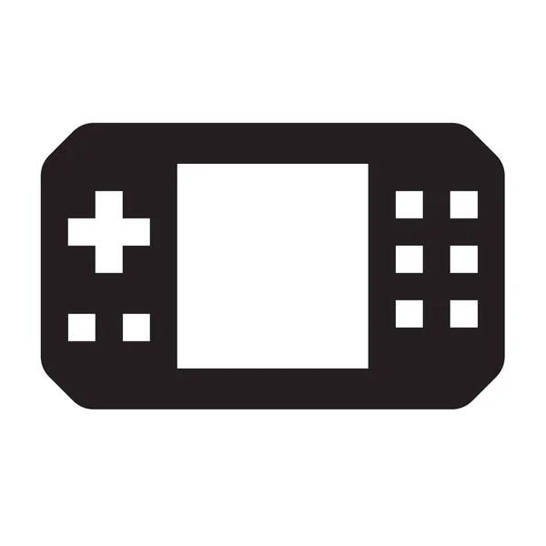 Gamepad Icono Psp Móvil Estilo Sólido — Vector de stock