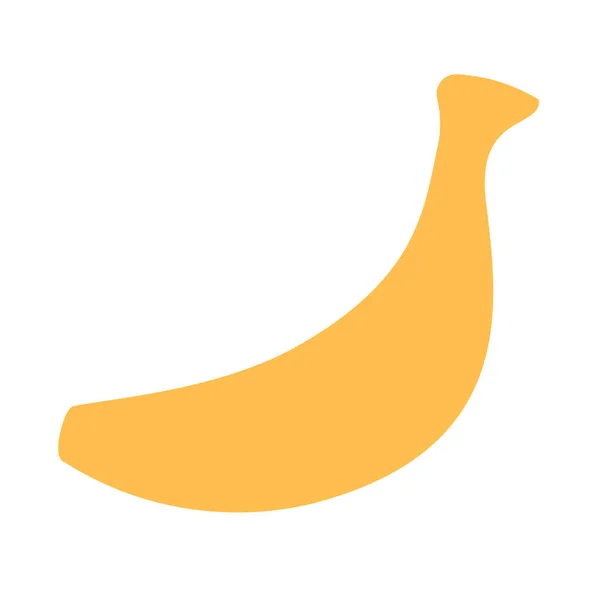 Bananenbanane Flache Ikone Flachen Stil — Stockvektor