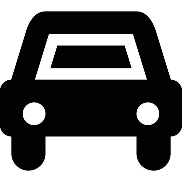 Icono Transporte Automóviles Estilo Sólido — Vector de stock