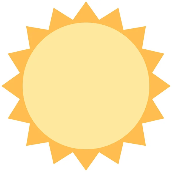Яркость Солнца Плоская Иконка Плоском Стиле — стоковый вектор
