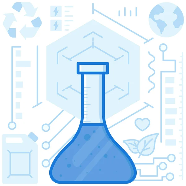 化学实验实验室图标 — 图库矢量图片