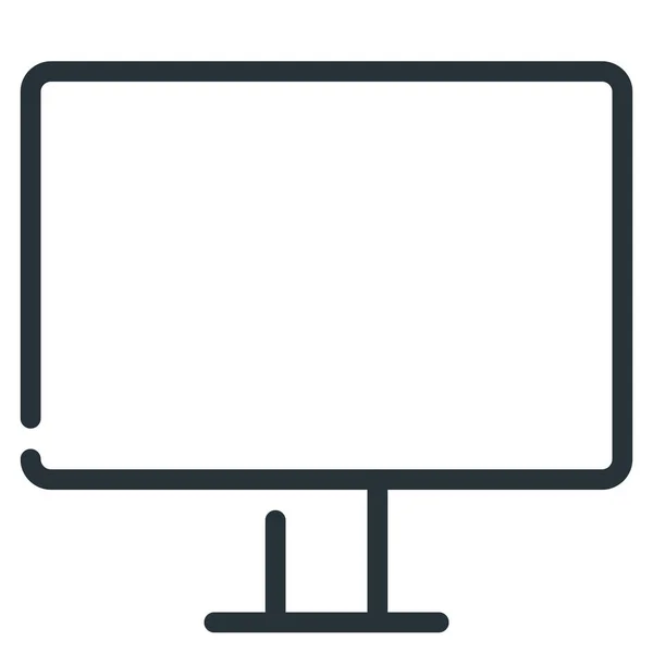 Anzeige Des Elektronischen Monitorsymbols Der Kategorie Elektronische Geräte Geräte — Stockvektor