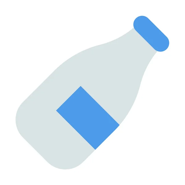 奶瓶扁平图标 扁平型 — 图库矢量图片