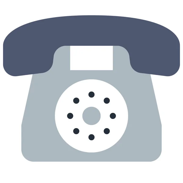 Стара Телефонна Ікона Стилі Flat — стоковий вектор