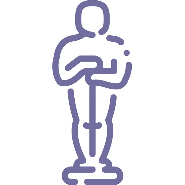 Premio Cinema Hollywood Icona Nella Categoria Eventi Intrattenimento — Vettoriale Stock