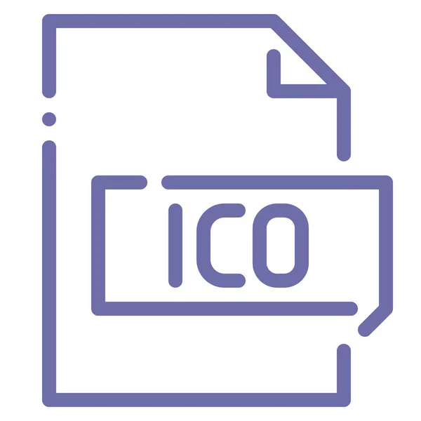 Ícone Ico Ícone Digital — Vetor de Stock