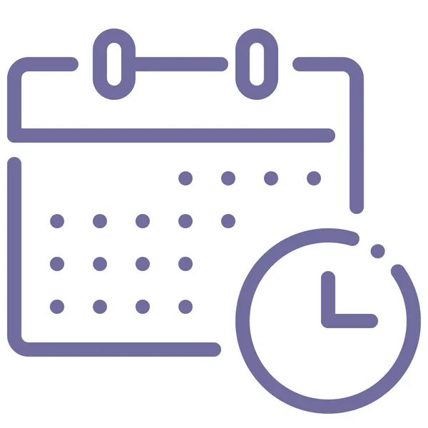 Ikona Data Události Kalendáře — Stockový vektor