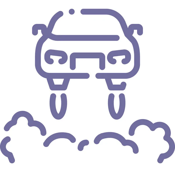 Значок Майбутнього Автомобіля Категорії Транспортні Засоби Режими Транспорту — стоковий вектор