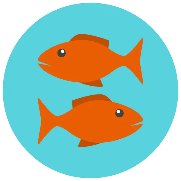 Fish Fishes Horoscope Pisces Sign Zodiac Zodiacs Icon Horoscope Zodiac — Stock Vector