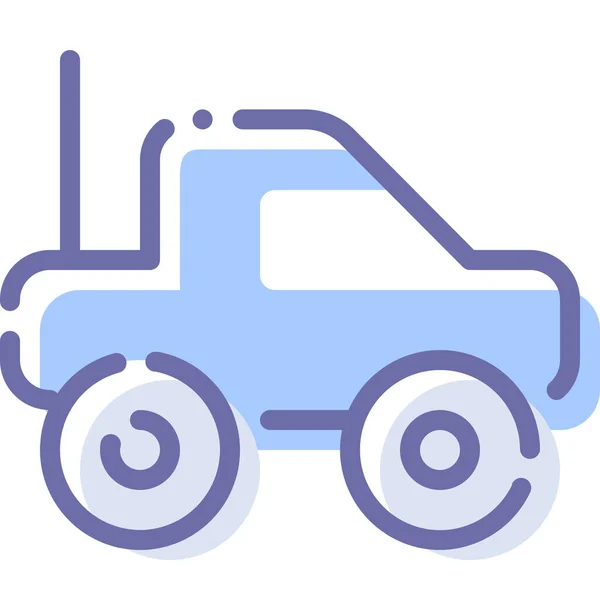 Иконка Baby Car Стиле Filled Outline — стоковый вектор