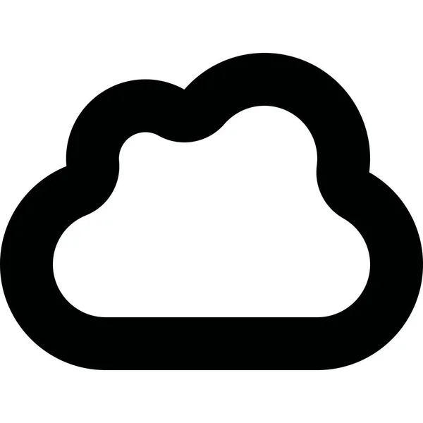 Cloud Sky Outline Icon Outline Style — Archivo Imágenes Vectoriales