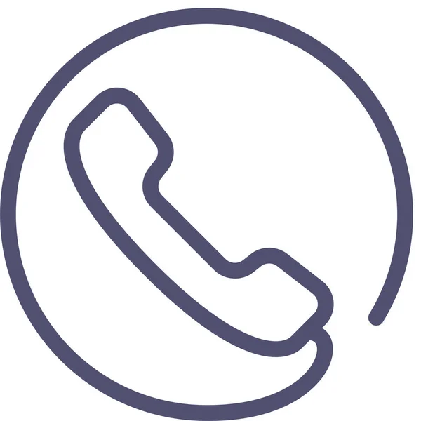 Answer Call Phone Icon Outline Style — Stock Vector