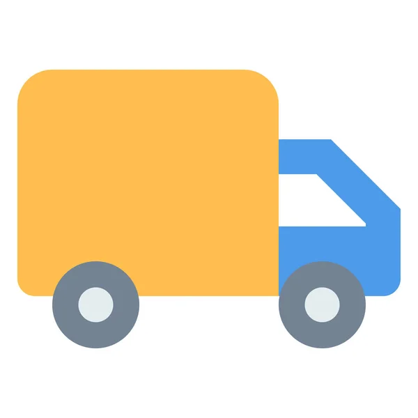 Delivery Logistic Transport Icon Flat Style — Stock Vector