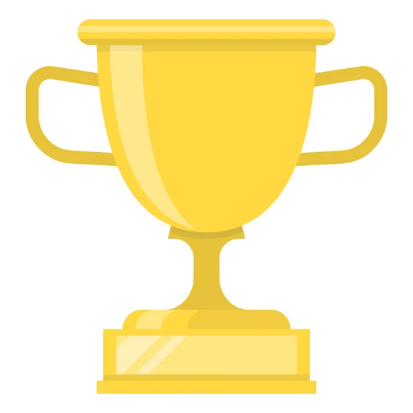 Goblet Reward Trophy Icon Flat Style — 스톡 벡터