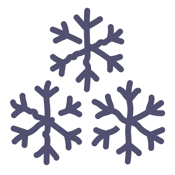 Frost Icono Nieve Congelada Estilo Esquema — Archivo Imágenes Vectoriales