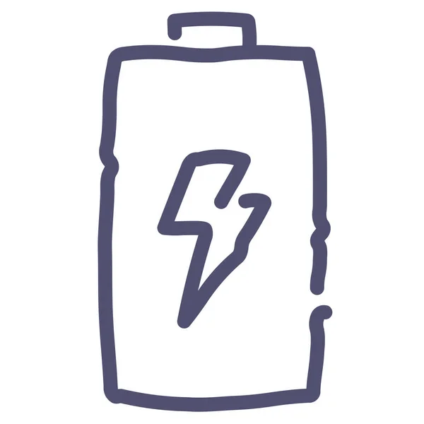 Ikona Ładowania Akumulatora Kategorii Urządzenia Urządzenia Elektroniczne — Wektor stockowy