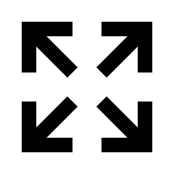 Skala Erweitern Mamximize Symbol Solid Stil — Stockvektor