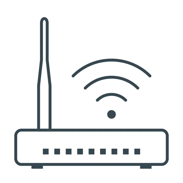 Hardware Internet Modem Icon Outline Style — Stock Vector