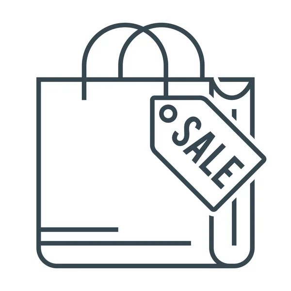Τσάντα Εμπορικό Εικονίδιο Commerce Στυλ Περίγραμμα — Διανυσματικό Αρχείο