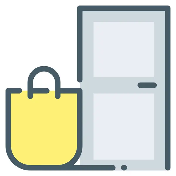 Delivery Door Package Icon — Stock Vector