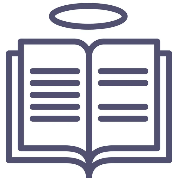 Buch Heilige Religion Ikone Der Kategorie Kultur Gemeinden — Stockvektor