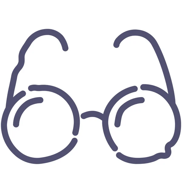 Brýle Brýle Brýle Ikona Stylu Obrysu — Stockový vektor