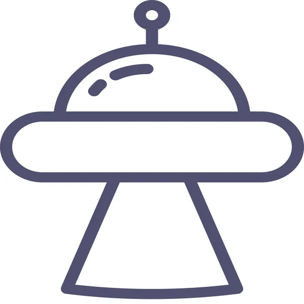 Ufo Icon Outline Style — 스톡 벡터