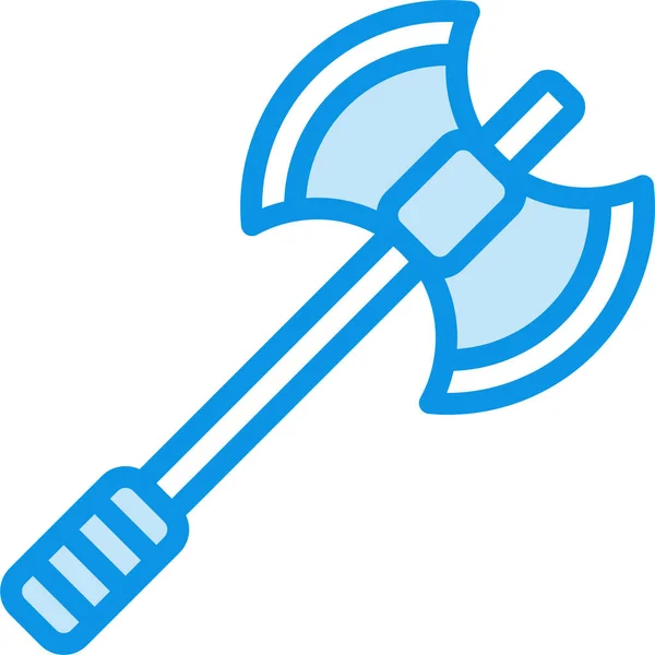 Axe Viking Outline Icon Outline Style — Image vectorielle