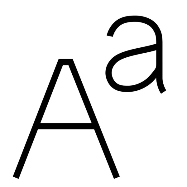 Font Sans Language Icon Outline Style — Stockový vektor