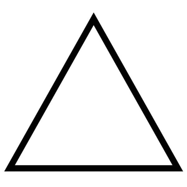 外形スタイルでの三角形の外形アイコン — ストックベクタ