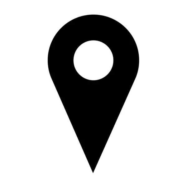 Geolocatie Solid Icon Solid Stijl — Stockvector