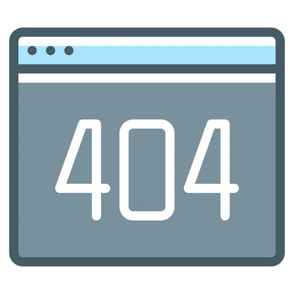 404 Vyplněný Obrys Ikona Infrastruktury Stylu Vyplněného Obrysu — Stockový vektor