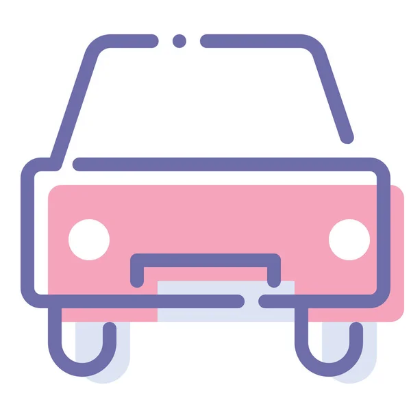 Car Sign Transport Icon Filled Outline Style — 스톡 벡터